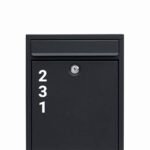 Brievenbus sticker met eigen huisnummer horizontaal