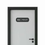 Toilet deursticker - Dames & heren toilet