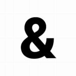 Ampersand sticker: & - Losse plakletter