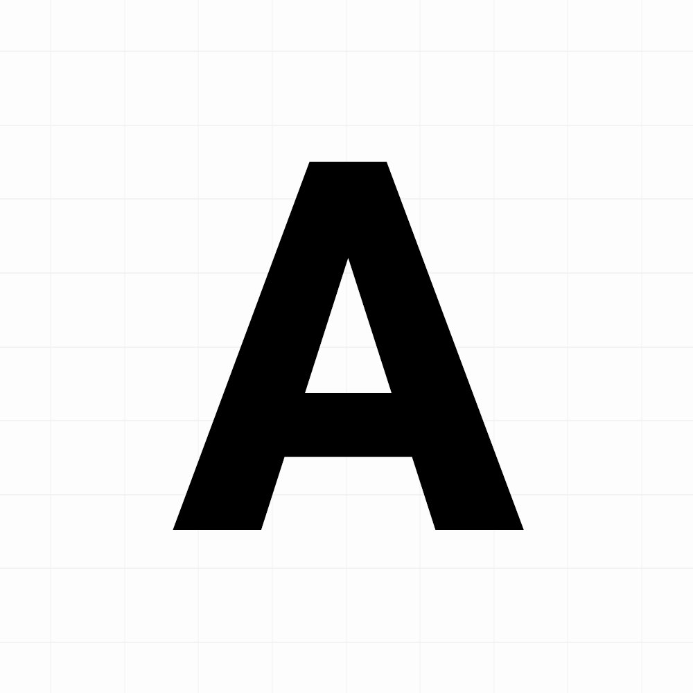 los_A Letter sticker: A - Losse plakletter - Afbeelding 1