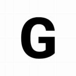 Letter sticker: G - Losse plakletter