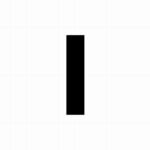 Letter sticker: I - Losse plakletter