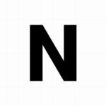 Letter sticker: N - Losse plakletter