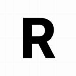 Letter sticker: R - Losse plakletter