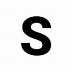 Letter sticker: S - Losse plakletter