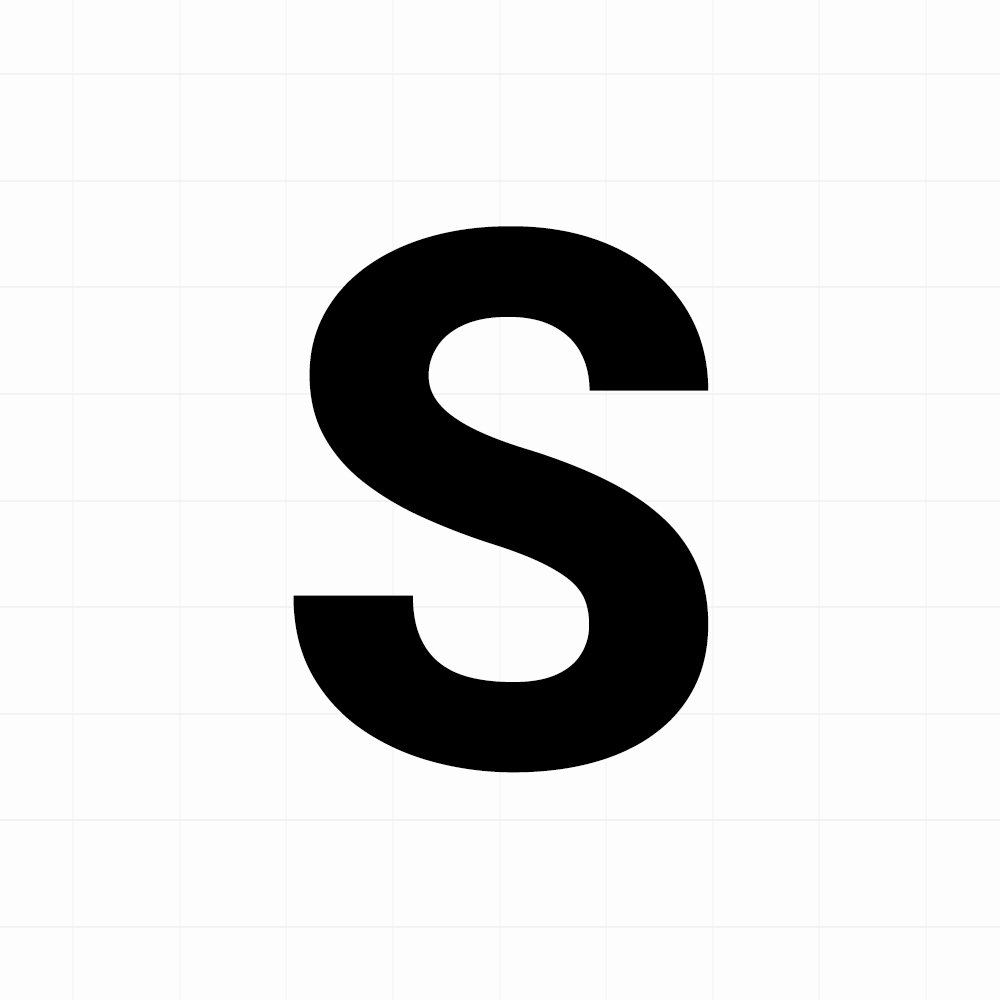 los_S Letter sticker: S - Losse plakletter - Afbeelding 1