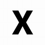 Letter sticker: X - Losse plakletter