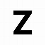 Letter sticker: Z - Losse plakletter