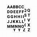 Standaard plakletters - Compleet alfabet (2x) letter stickers