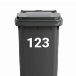 Huisnummer - Container / Kliko sticker