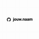 Github - Sticker met eigen naam