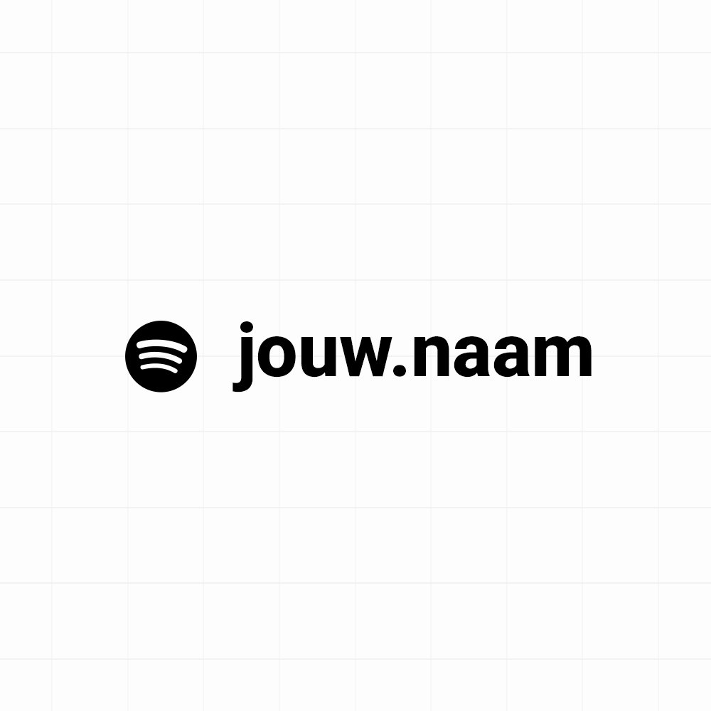 ss_spotify Spotify - Sticker met eigen naam - Afbeelding 1