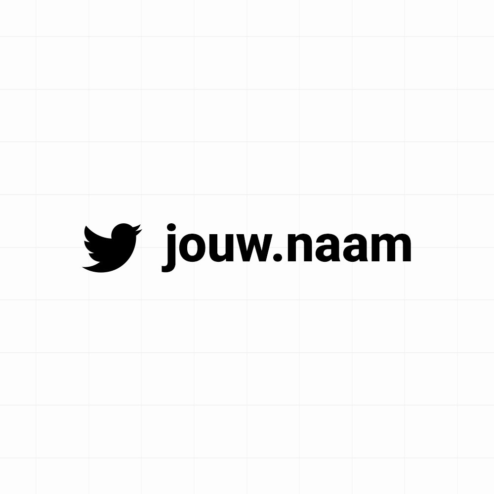ss_twitter Twitter - Sticker met eigen naam - Afbeelding 1