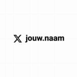 X - Sticker met eigen naam